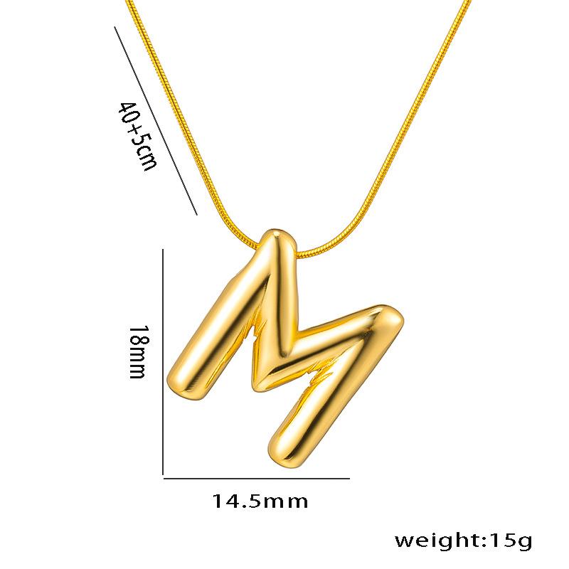 Collana con Ciondolo Lettera Alfabeto A-Z in Acciaio Inossidabile per Donna Catena a Serpente Iniziale Choker Clavicola Collane Gioielli per Regali di Compleanno