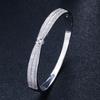 S0133 Hand Jewelry, Simple Bow Zircon Bracelet, Personalized Spring Buckle Bracelet.