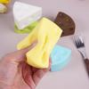 Realistic Cheese Squishy Toy Triangle Cheese Stress Ball Slow Rebound Fidget Toy  for Kids Adults