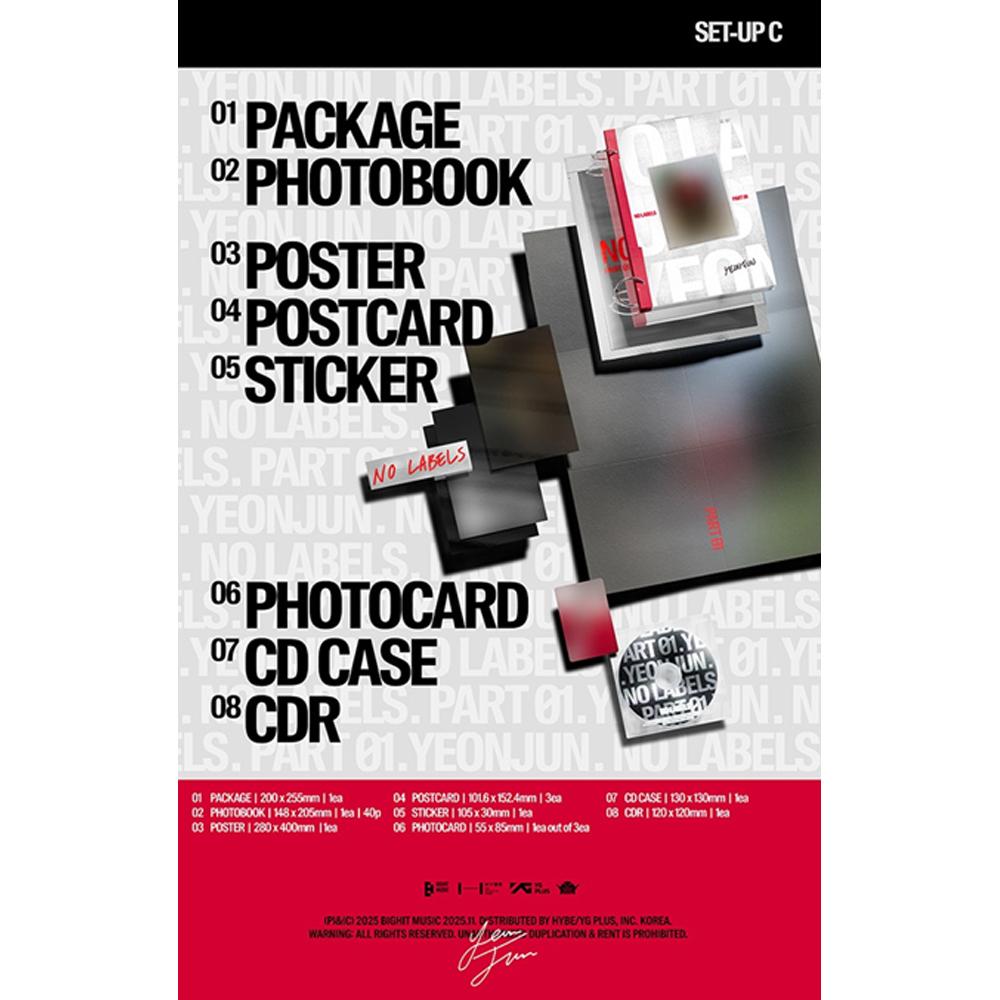 [Pre-order] YEONJUN - NO LABELS: PART 01