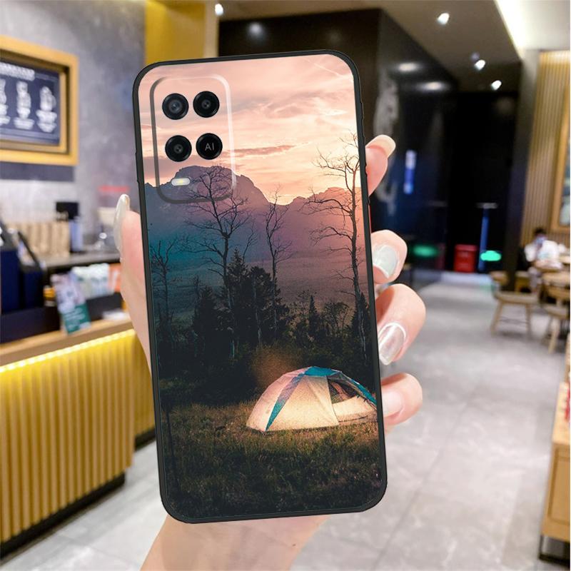 Camping Nature Case For Oppo A96 A76 A16 A17 A18 A60 A80 A40 A38 A58 A78 A98 A94 A74 A54 A15 A57 A77 A5 Pro