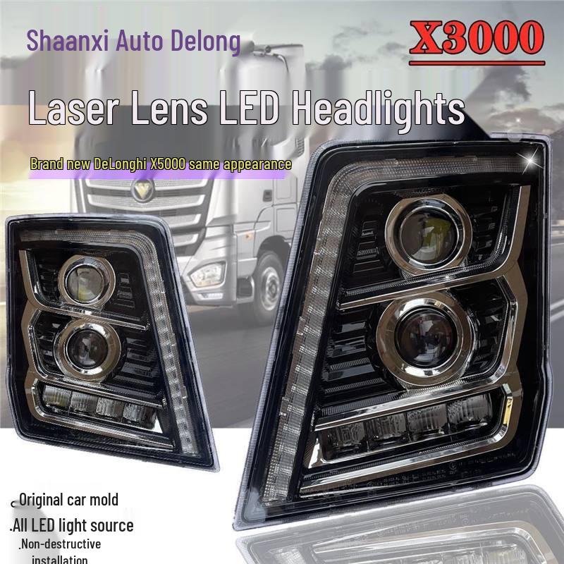 Super Bright LED Bi-Beam Projector for Shaanxi Delong X3000 Headlight Assembly Standard