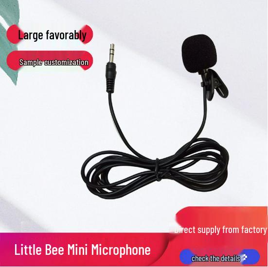 Portable Lapel Microphone for Phone and Interview Recording