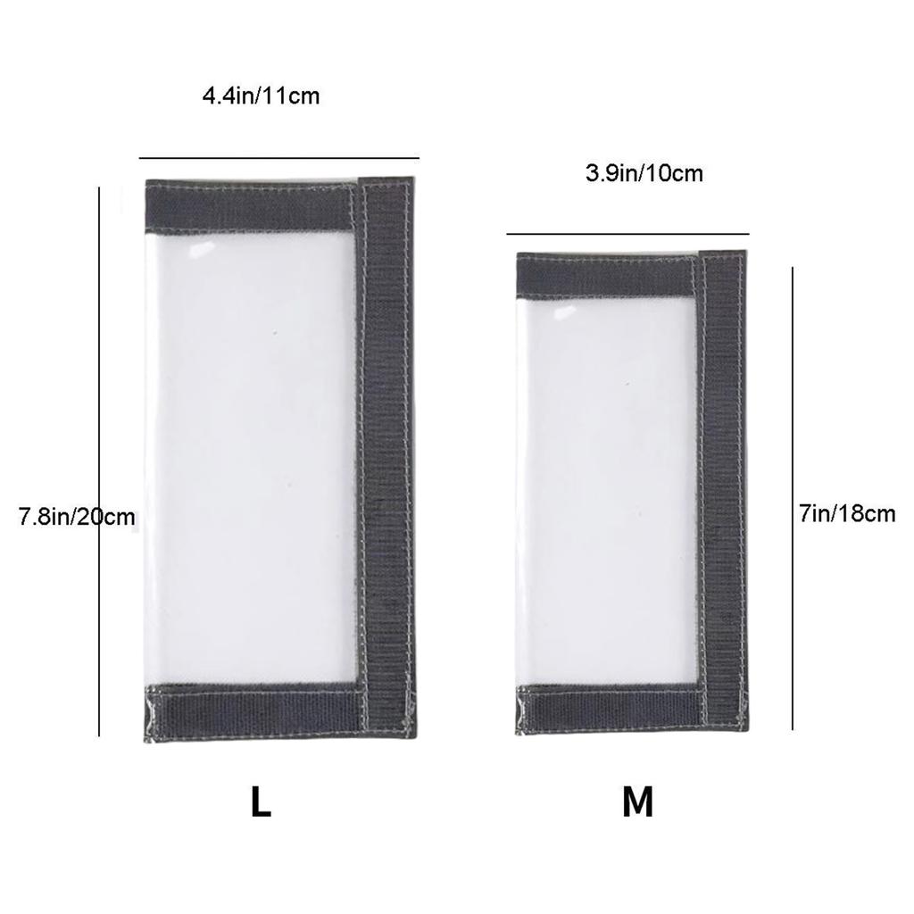 Fishing Hook Cover Bag PVC Baits Storage Fishing Tackle Storage Bag Transparent Baits Bag Fishing Hook Protective Wrap
