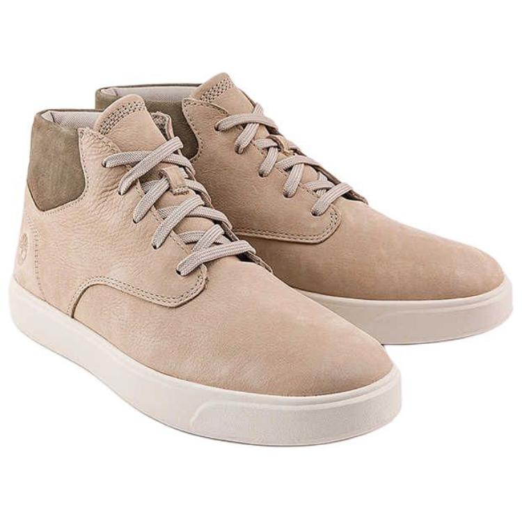 Timberland Emerson Street Soft Comfortable Low-Top Slip-Resistant Durable Mid-Top Sneakers Men Sneakers Light-Gray Brown A6BW6EO2