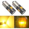 BAY9S H21W LED Bulbs Amber High Power 4000LM Extremely Bright with Canbus Error Free for Indicator Backup Side Light, 2 Pack