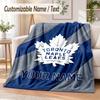 Personalisierte Flanelldecke mit Toronto Maple Leafs Aufdruck Warme Gemütliche Decke für Zuhause Sofa Bettwäsche