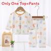 Baby Cotton Summer Pajamas Set With Anti Bacterial Fabric For Newborns And Infants