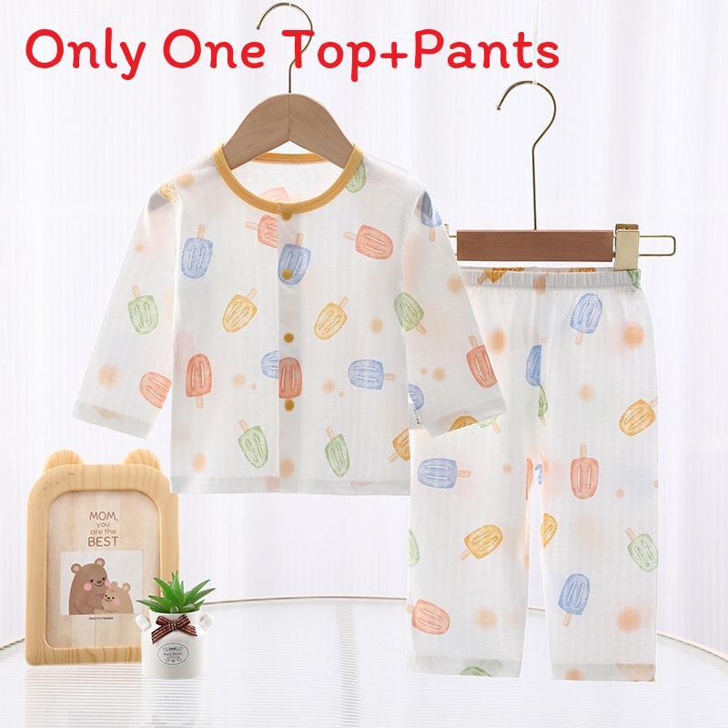 

Baby Cotton Summer Pajamas Set With Anti Bacterial Fabric For Newborns And Infants Style A,66cm