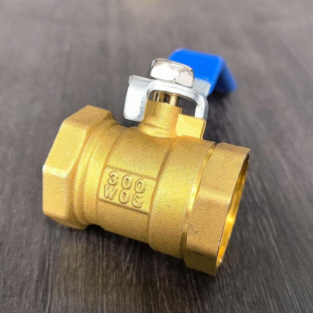 Brass Long Handle Ball Valve - Multi-Size (1/4" to 1") Pneumatic Tap with Internal/External Thread for Water Drain