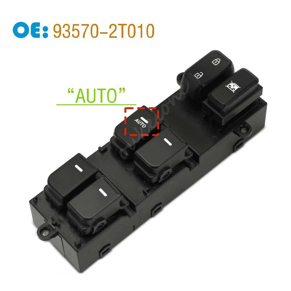 93570-2T010 93570-2T000 For Kia Optima K5 2011 2012 2013 2014 2015 AUTO DOWN Front Left Master Driver Side Window Power Switch