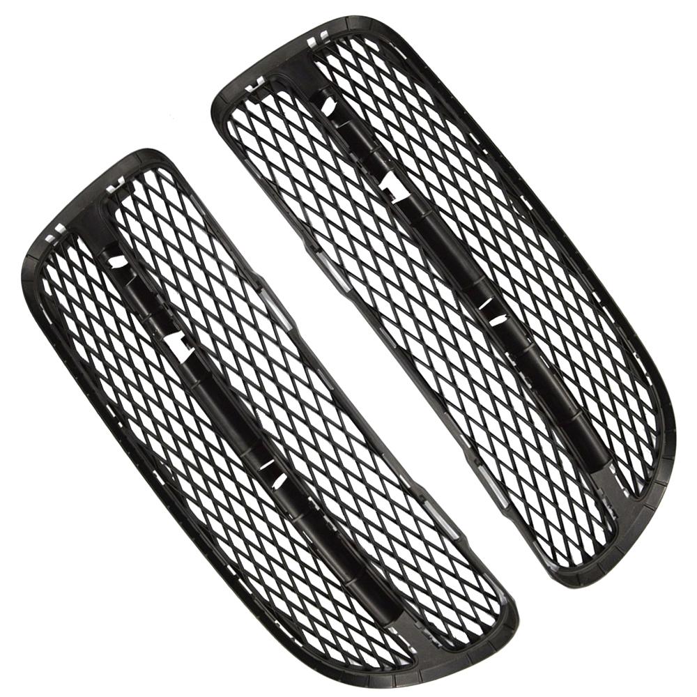 Lower Bumper Fog Light Grille Fit for Volkswagen Touareg 2003-2006 Plastic Black Lower Bumper Fog Light Grille