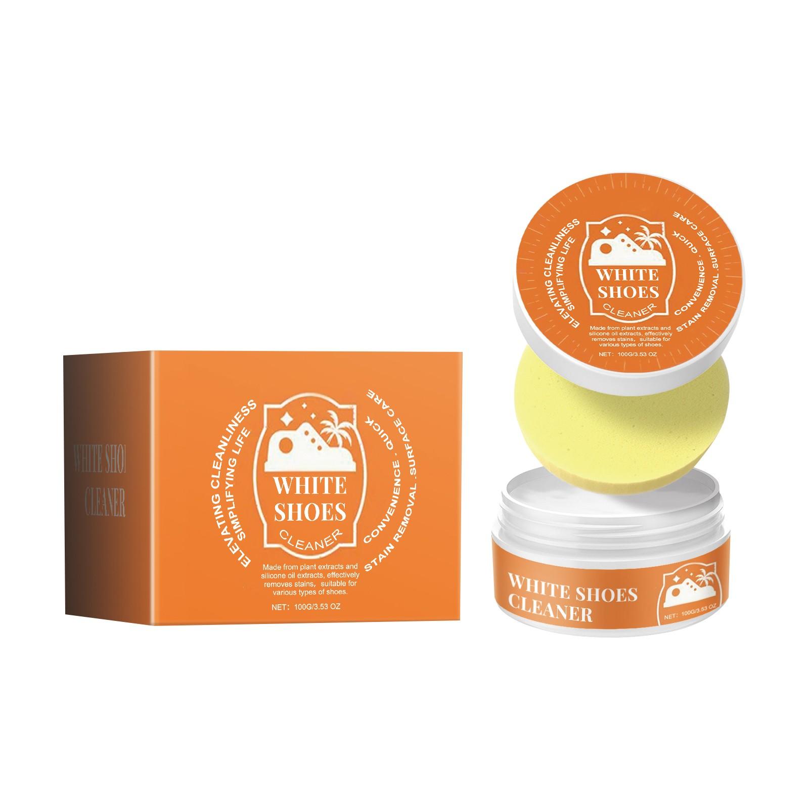 

Многофункциональный крем для чистки белой обуви с губкой, очищающая паста для обуви, бережное и не повреждающее обувь, не требующее стирки средство для чистки белой обуви