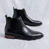 Fashion Street Style Men Business Botas Casual Shoes Personality Men's High Top Shoes Leather  Ankle Boots Anti Slip Male Chelsea Boots