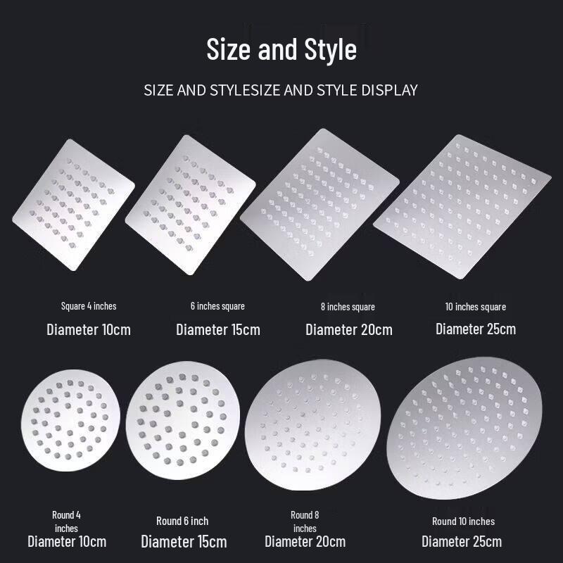 Lin Dong Stainless Steel Overhead Shower Head