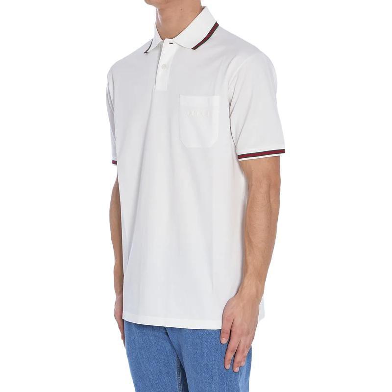 Gucci Logo Embroidered Short Sleeve Polo Shirt 795174XJG5C9733