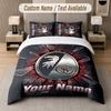 Custom Bedding Set SC Freiburg FC Pattern, Print Name Text 1 Duvet Cover Plus 2 Pillowcases Home Textile