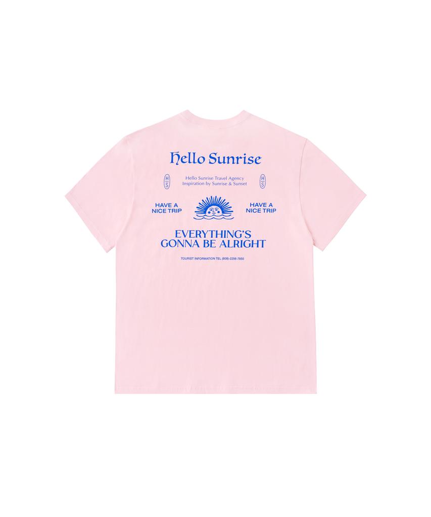 HELLO SUNRISE Hs Info Graphic Tee_Light Pink