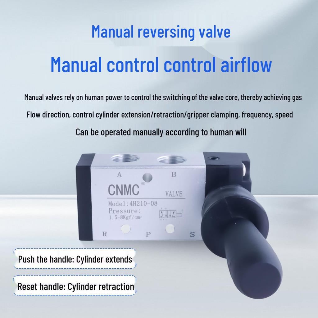 Two-position, Five-way Pneumatic Hand Lever Valve for Smooth, Responsive Manual Control.