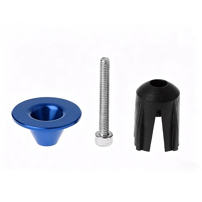 Universal Anodized Aluminum Bike Bar End Plugs Expandable Grip Stoppers for Mountain & Road Bicycles