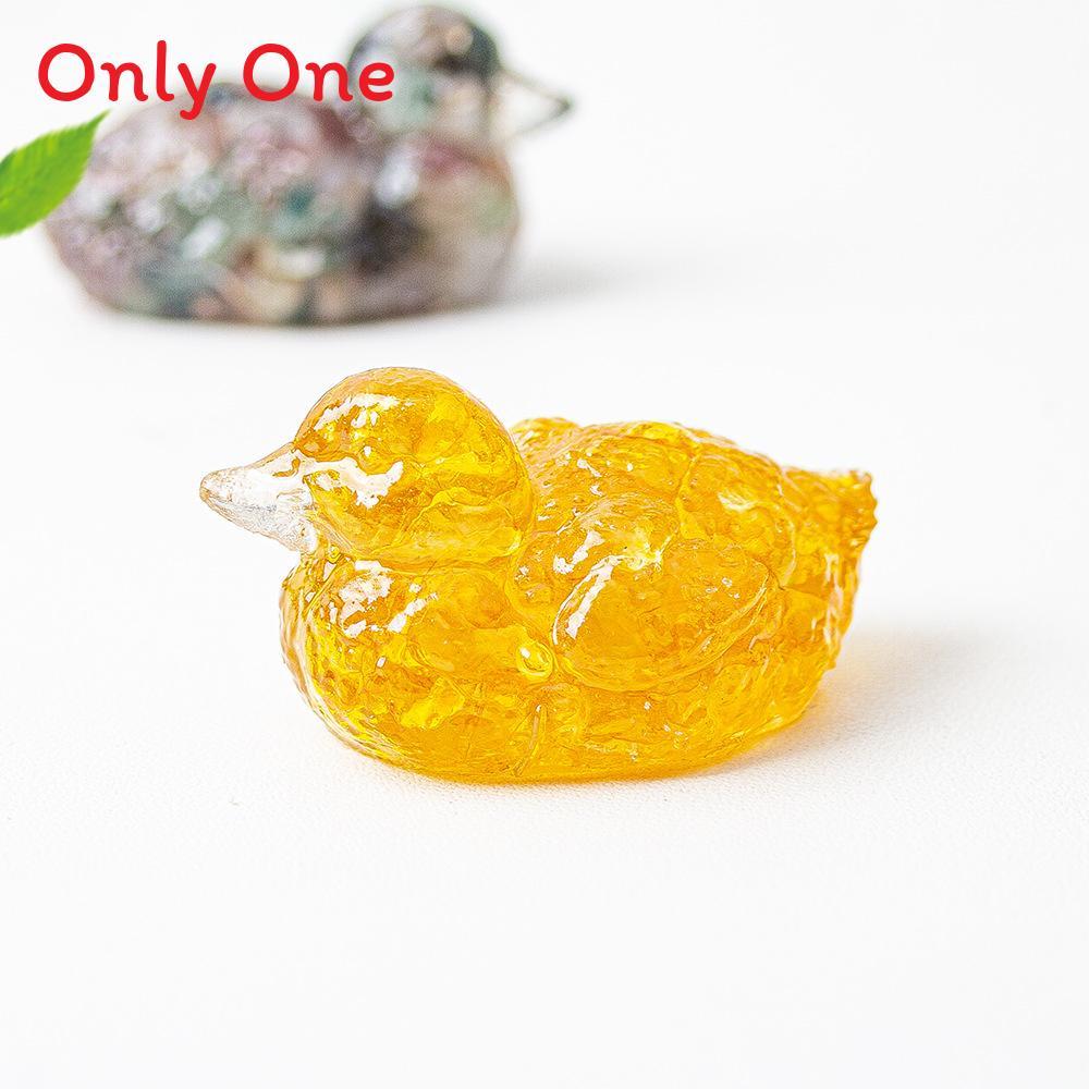 Water Crystal Resin Art Piece Duck Ornament For Home And Tabletop Decor