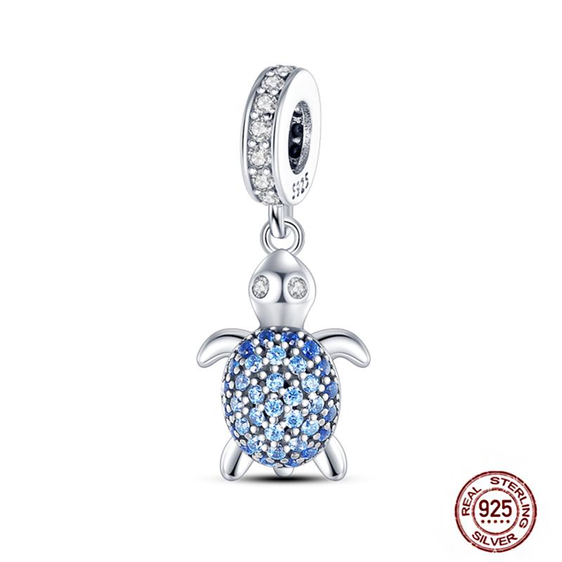 Ocean World Series Original Charms Copper Sea Turtle Octopus Dolphin Seahorse Beads Fits Bracelet Diy Jewelry Gift