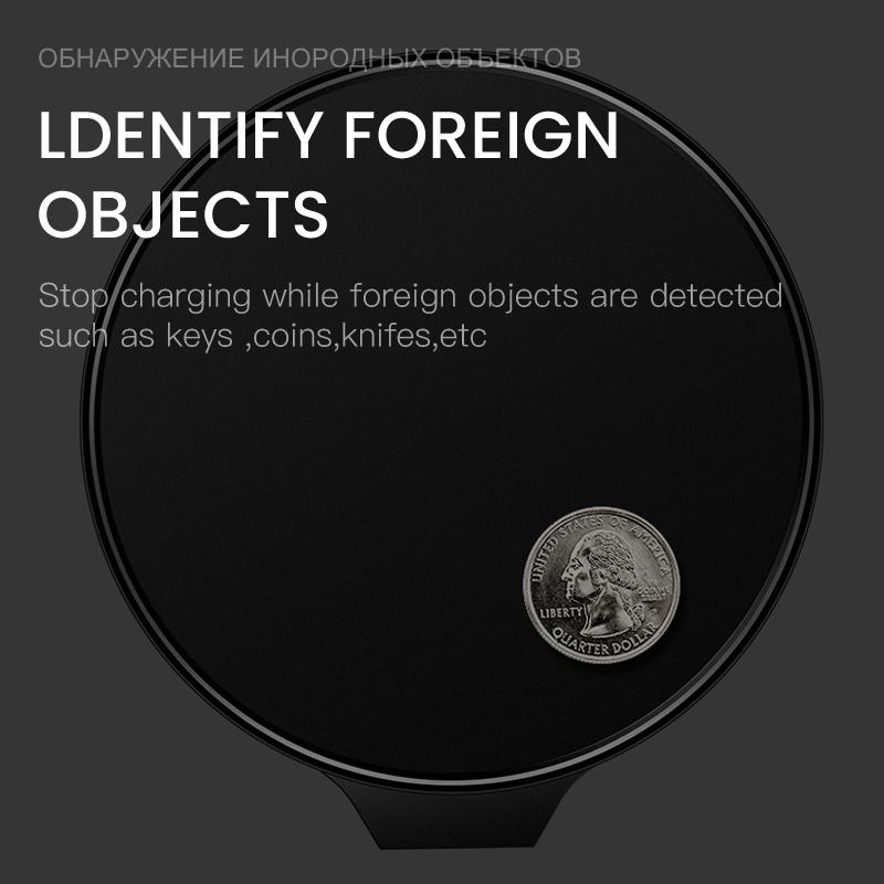 Dünnes kabelloses Ladepad mit USB-Kabel für Mobiltelefone