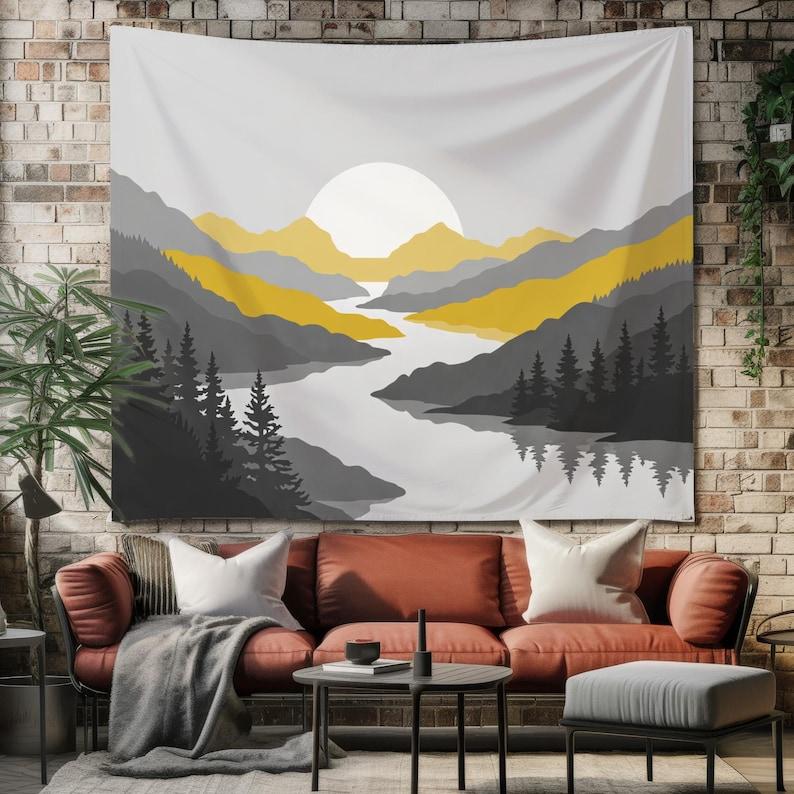 Mountain View tapestry 75x100 чёрный