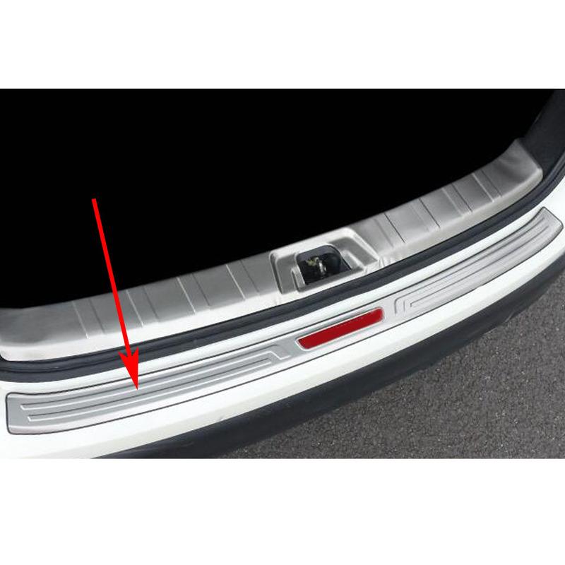 Cover Stainless Steel Outside Rear Bumper Trim Plate Trunk Frame Threshold Pedal For Nissan Qashqai J11