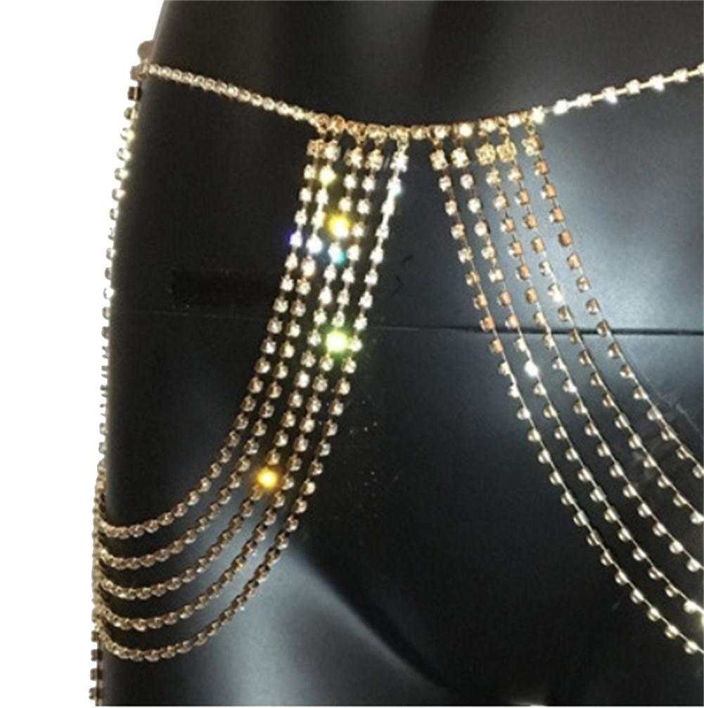 Women Body Chains Jewelry Adjustable Layered Belly Waist Chains Versatile Fashion Body Accessories