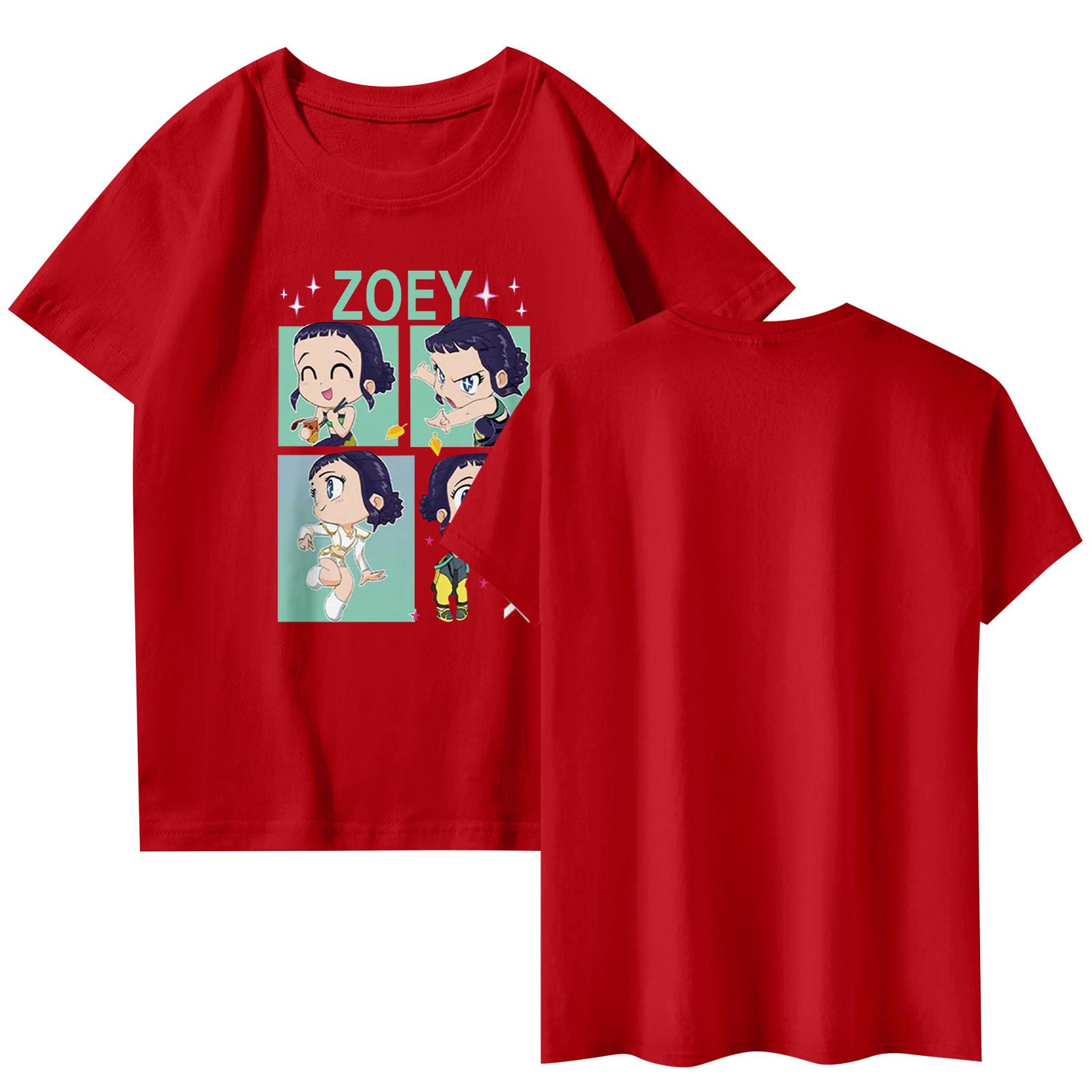 

Модная рабочая одежда с коротким рукавом и круглым вырезом, принтованные топы для женщин, летние топы XXL красный