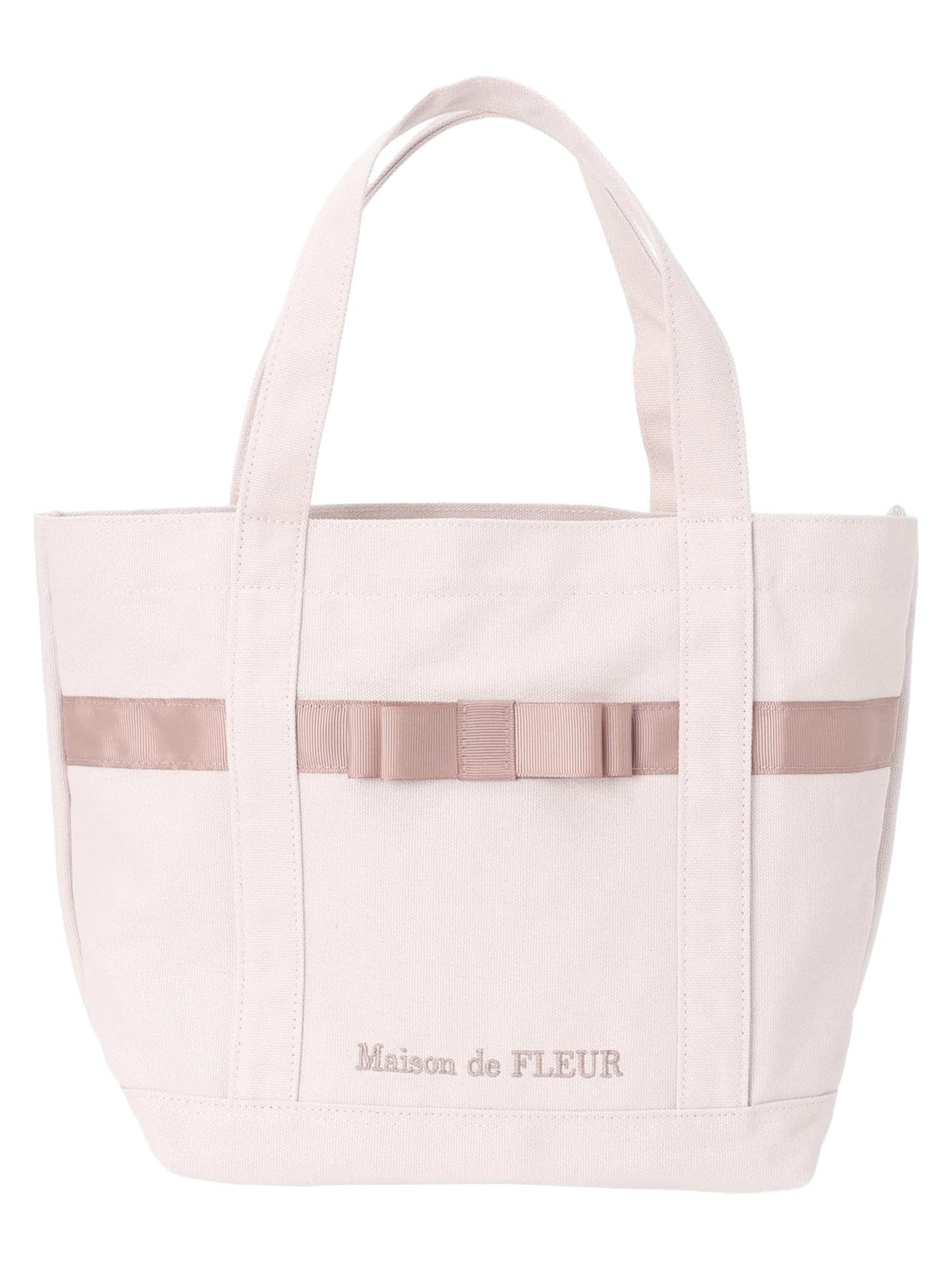 

холщовая сумка-тоут S для женщин 8A43F0J1000 Серовато-розовая [Maison Fleur] Многокарманная