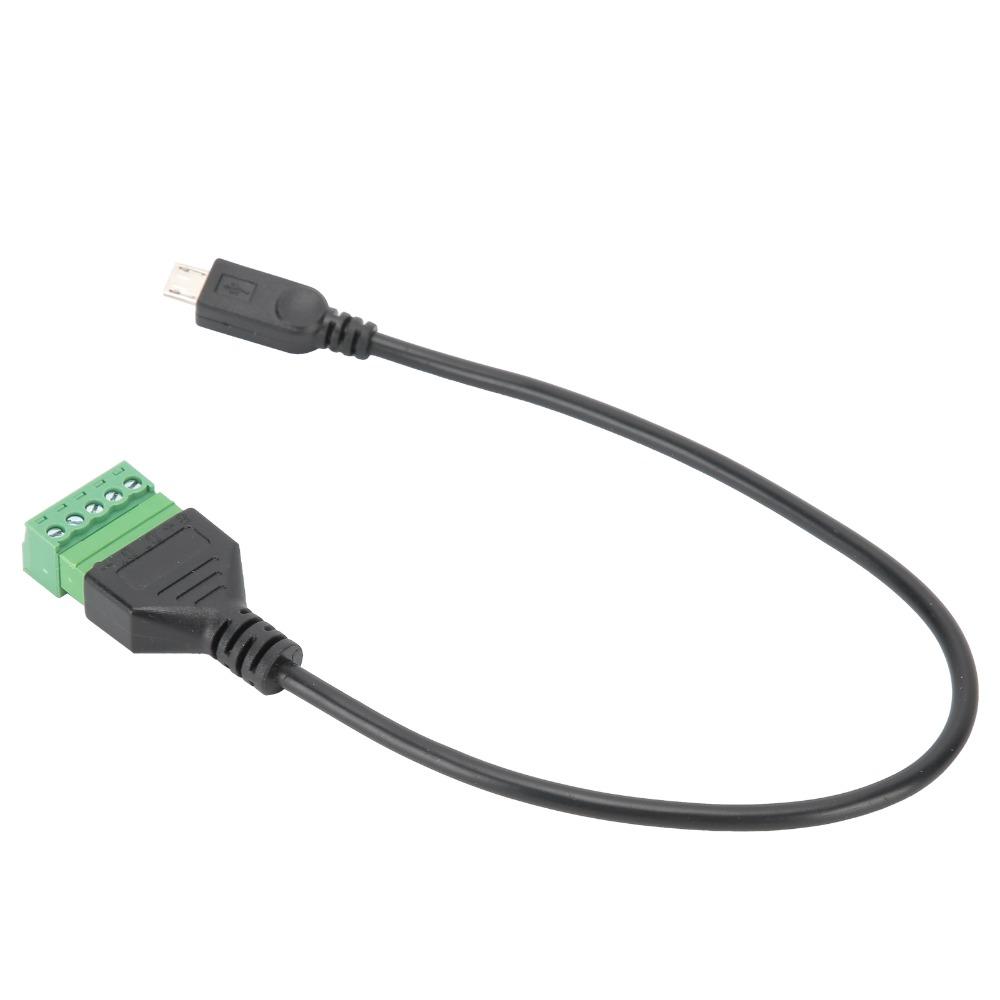 3pcs Solderless Micro USB Adapter Cable Portable USB 5 Pin Connector  for Outdoor Activities