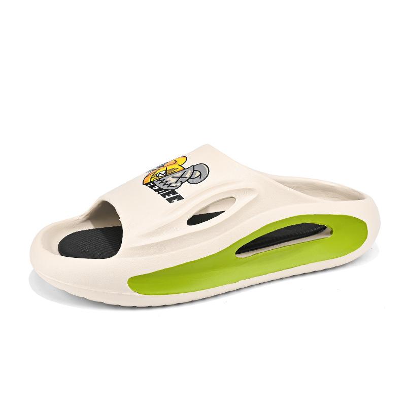 

Thick-soled slippers men s 2025 summer new outer wear household indoor beach non-slip and deodorant sandals men s one-word drag 45