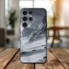 Snow Mountain Scenery Phone Silicone Case For Samsung S24,22,20,23,21,20 Ultra Plus Lite 5G Print Silicone  Cover