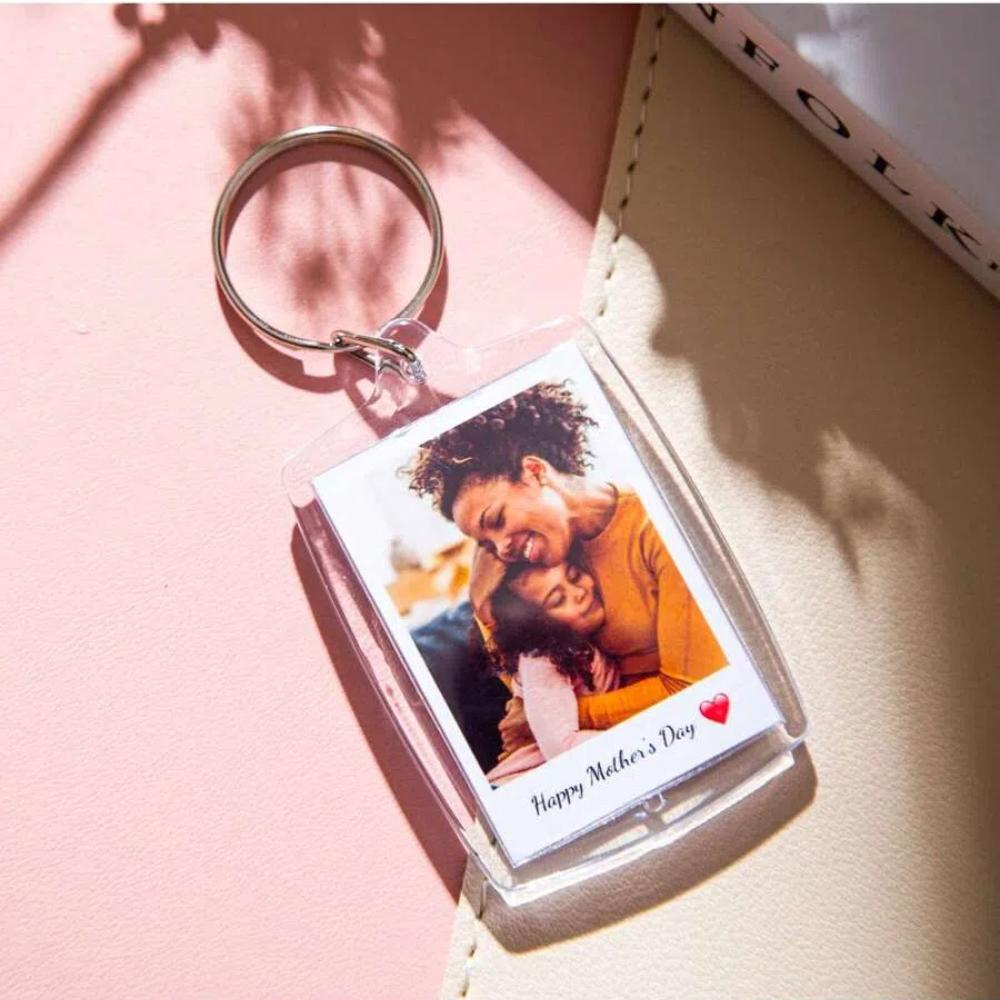 Personalisierte Anpassung 1 Stück Schlüsselanhänger mit Foto und Text Personalisierter Acryl-Schlüsselanhänger Personalisierter Partner-Schlüsselanhänger Foto-Schlüsselanhänger