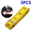 3pcs Soft Tape Measure Double Scale Measuring Tape Body Sewing Flexible Tailor Craft Vinyl Ruler for Weight Has Centimetre Scale