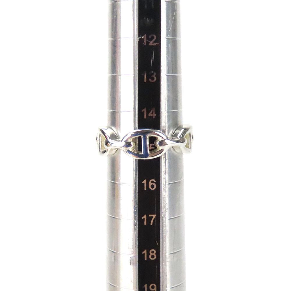 Used HERMES Ring Chéne Dunkel Anchene EU#55 55 Silver925 5.5g Silver Accessories