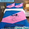 Custom Name Al-pine 3PCS Bedding Set For Bedroom Dormitory,Including 1pc Duvet Cover And 2pcs Pillowcases Large Size Fan Gift
