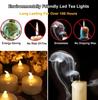 24pcs Flameless Led Tea Lights with Timer 6 Hours On and 18 Hours Off In 24 Hours Cycle Automatically Flickering Candles Light