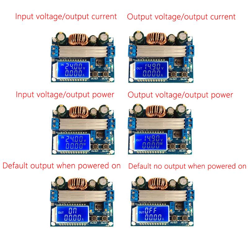 Dc-Dc Buck Boost Converter 5.5-30V To 0.5-30V 35W Adjustable Step Up Down Voltage Regulator Power Supply Module Lcd Display