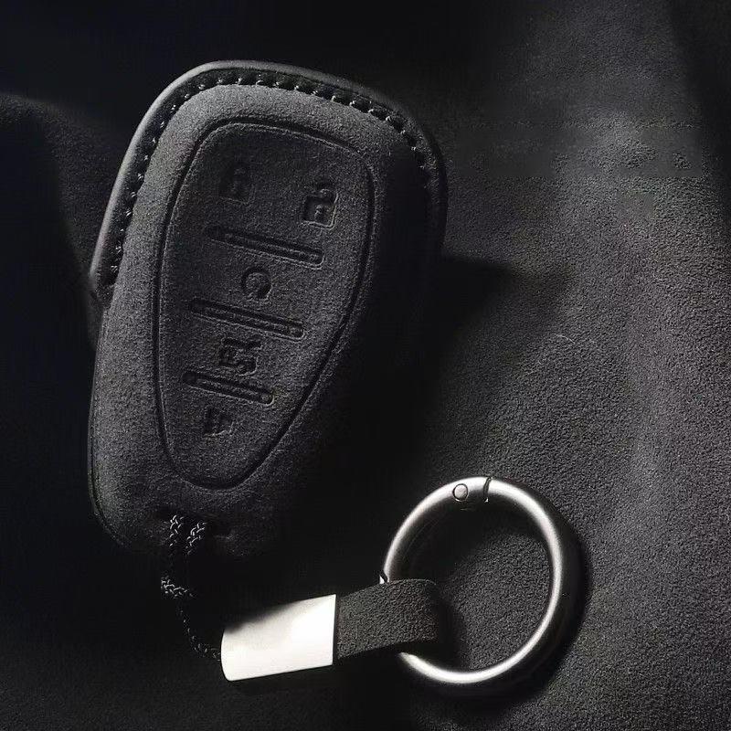 Leather Car Remote Key Case Cover Shell for Chevrolet 2017-2019 Chevy Malibu Camaro Cruze Traverse Sonic Volt Bolt Equinox