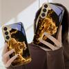 Fantasy Colored Tiger For Samsung Galaxy S26 S20 FE S21 Ultra S23 Plus S24 Ultra S25 S21+ S22Plus S26+ Golden Glass Phone Case