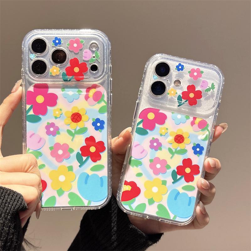 Colorful Flower Heart Case for iPhone 17, 16 Pro Max, 15 Pro - New Minimalist Style