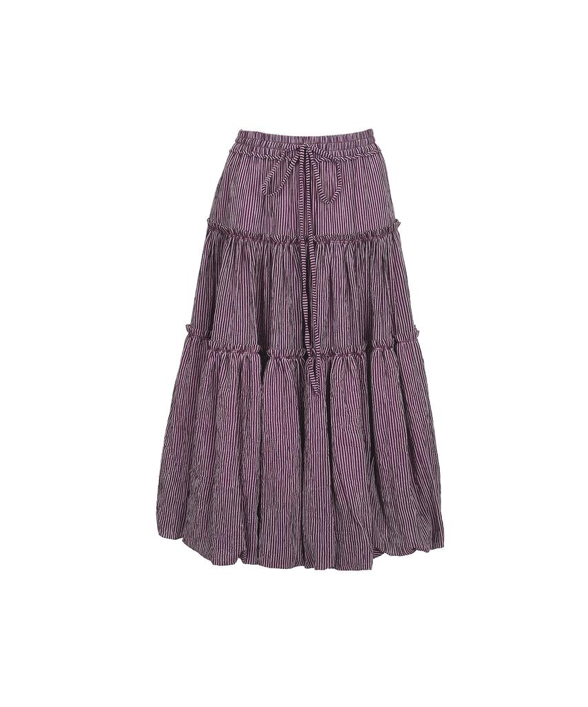 Bimuet Striped 3-Tier Skirt