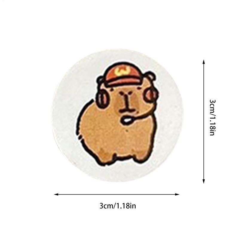 New Cartoon Cute Capybara Sticker Self-adhesive Graffiti Stickr Aesthetic Decorative Scrapbook DIY Child Phone Stationery Decals