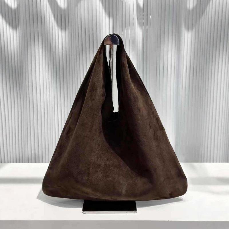

Матовая треугольная сумка из флиса оленьей кожи, женская средневековая сумочка из коровьей кожи, нишевая, легкая, роскошная, на плечо, сумка-мессенджер, из натуральной кожи, сумка под мышкой 36*36cm темно-коричневого