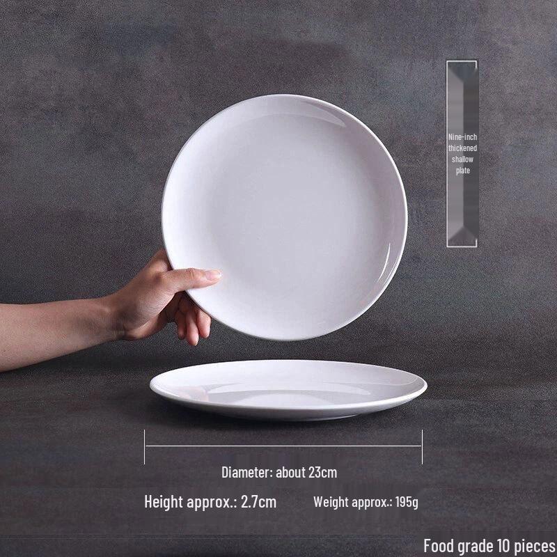 Zuozhi A5 Melamine Commercial Round Dinner Plates