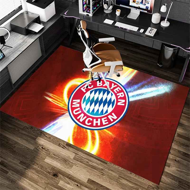 1Pc Football Team Cartoon Print Carpet High Quality Comfortable for All Seasons, Home Decor