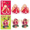 6 Mermaid Princess Christmas Theme Face Changing Stickers Diy Expression Accessories Changing Graffiti Stickers